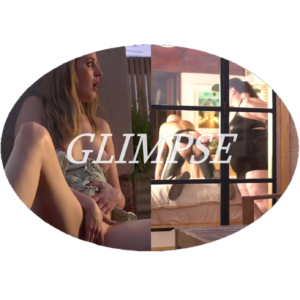 Thumbnail for film: 'Glipse', Charlie looks through a window while masturbating outside a house